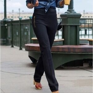 Betabrand Womens Black Yoga Work Pants‎ Size Small Stretch Pocket Office Travel